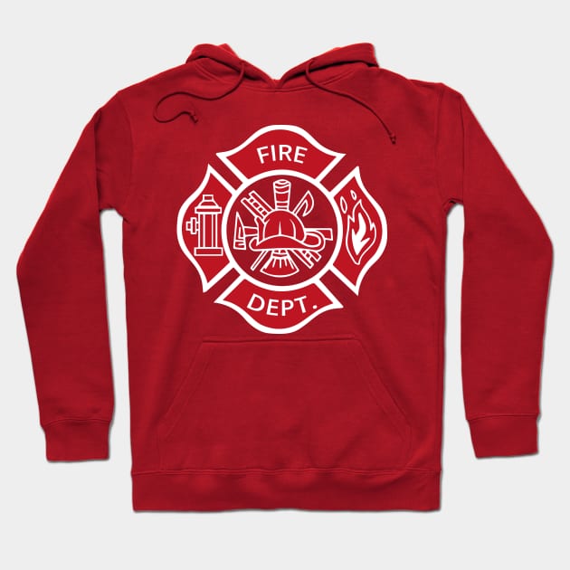 Firefighter Fireman Fire Dept Rescue Uniform T-Shirt Hoodie by stearman